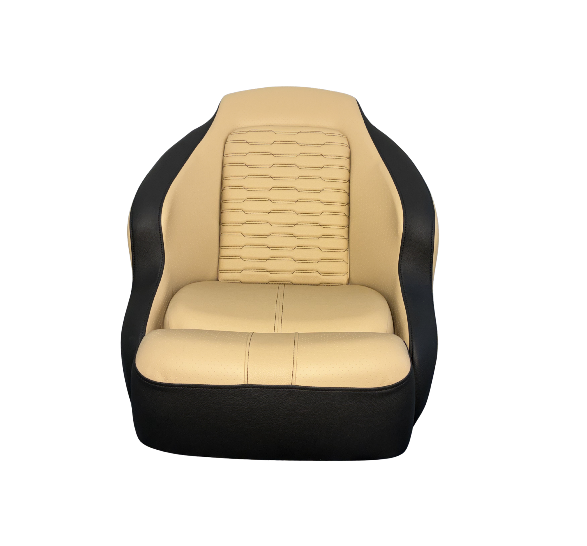 Sea Ray SPX 190 Helm Seat Replacement - Black and Tan (Dune)
