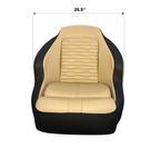 Sea Ray SPX 190 Helm Seat Replacement - Black and Tan (Dune)