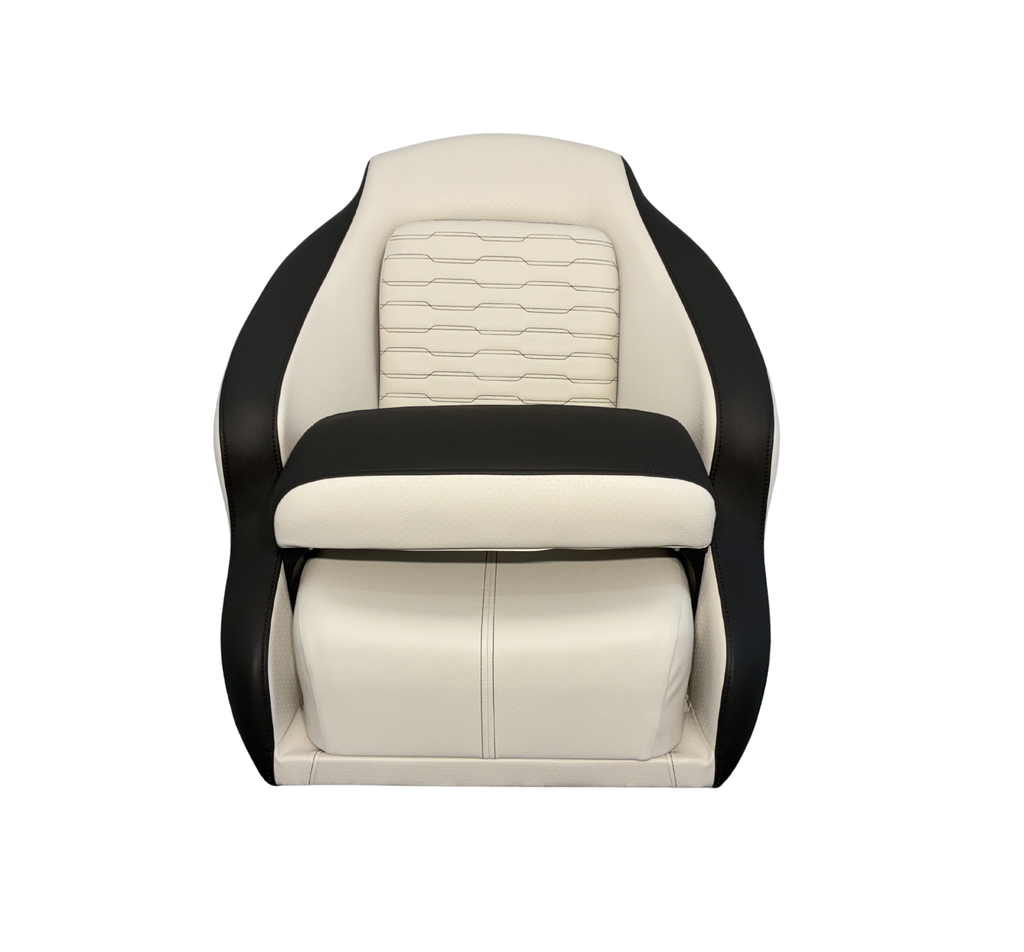 Sea Ray SPX 210 Helm Seat Replacement - Black and Gray (Stone)