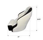 Sea Ray SPX 210 Helm Seat Replacement - Black and White (Ivory)
