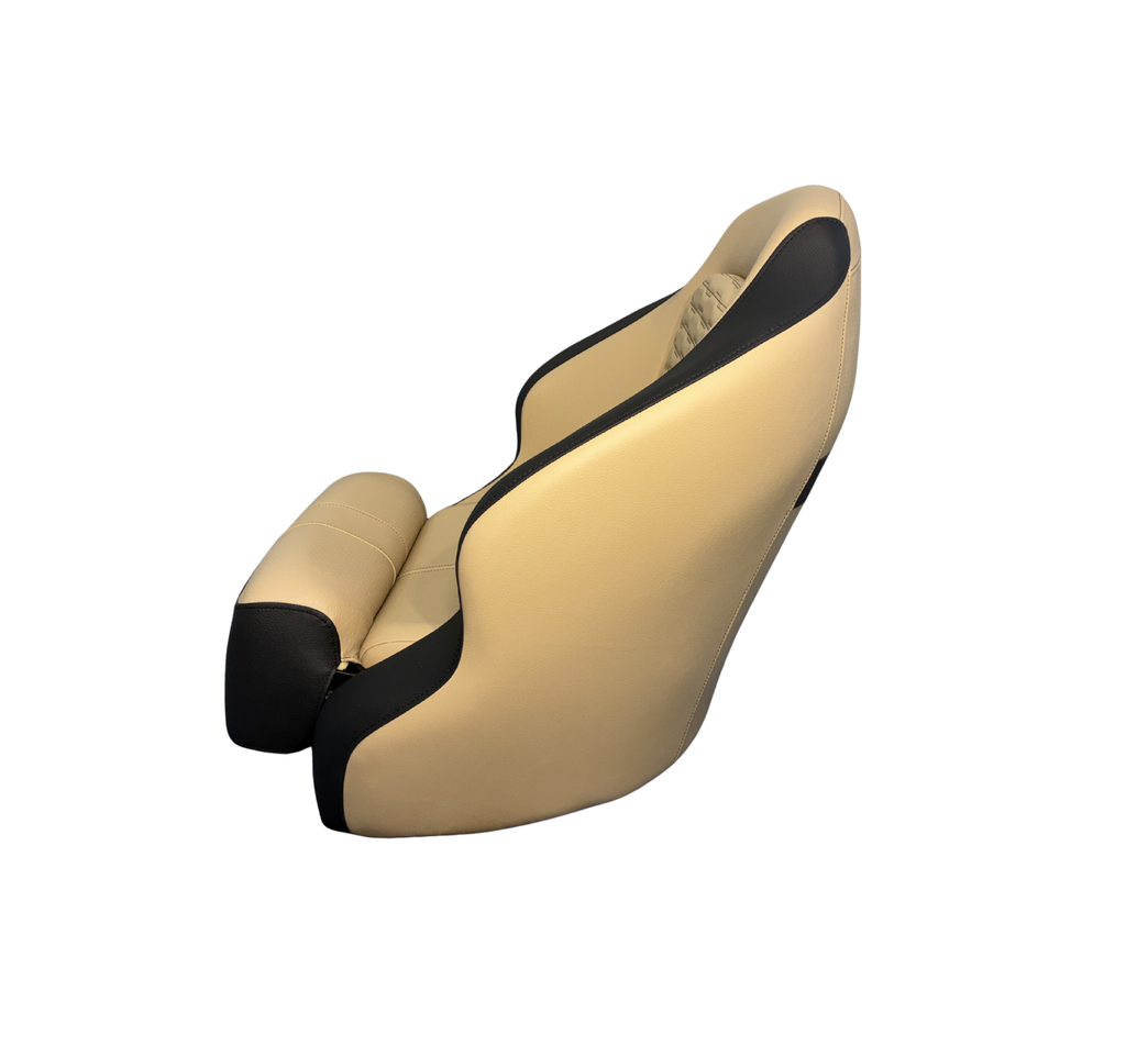 Sea Ray SPX 190 Helm Seat Replacement - Black and Tan (Dune)