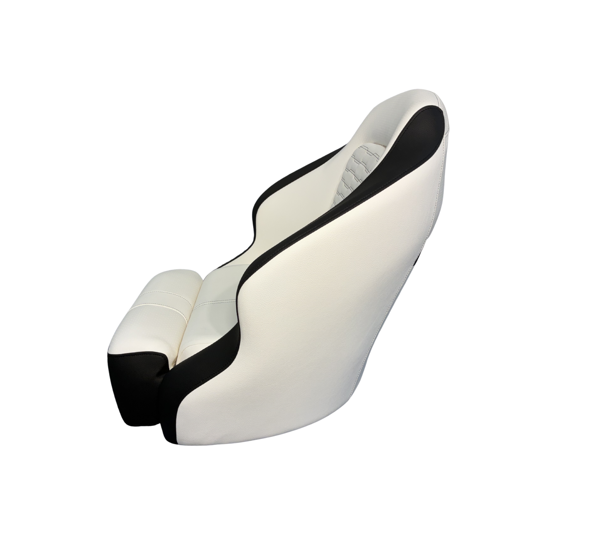 Sea Ray SPX 210 Helm Seat Replacement - Black and White (Ivory)
